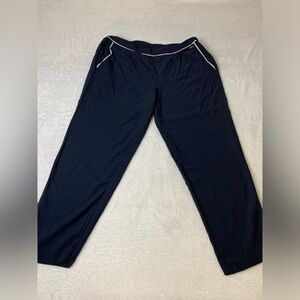 Armani Exchange Navy Blue Pants White Piping
